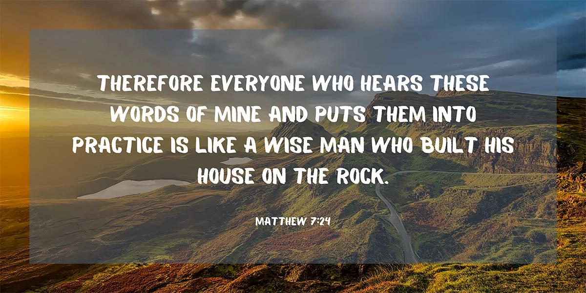 Matthew 7:24